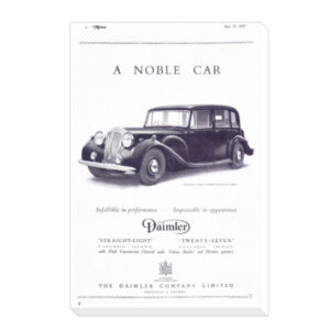 Daimler A Noble Car - Canvas Print 12"x18" (Portrait)