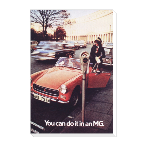 You Can Do It in an MG - Canvas Print 12"x18" (Portrait)