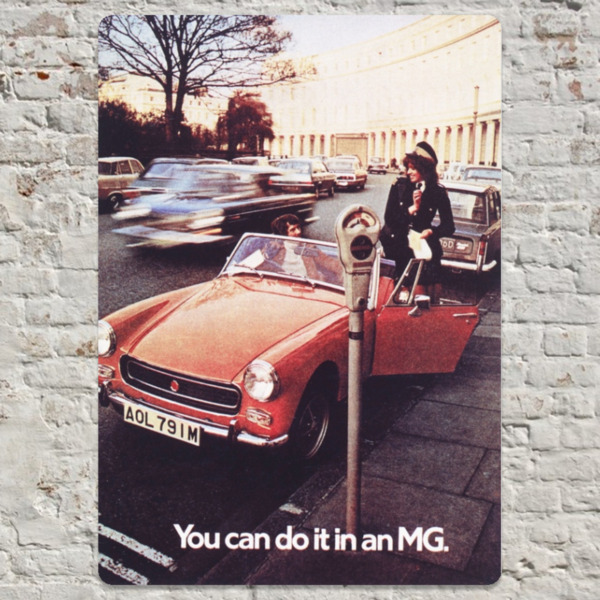 You Can Do It in an MG - Metal Plate Print 20cm x 30cm (Portrait)