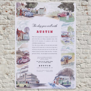 The Day Goes Well with Austin - Metal Plate Print 20cm x 30cm (Portrait)
