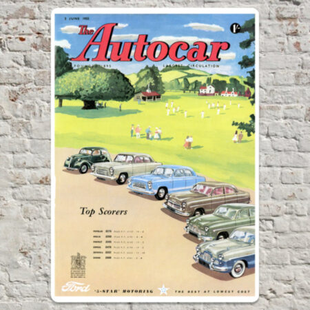 1955 Ford Range - Metal Plate Print 20cm x 30cm