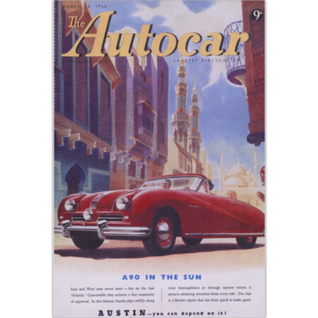 1950 Austin A90 Atlantic Art Poster