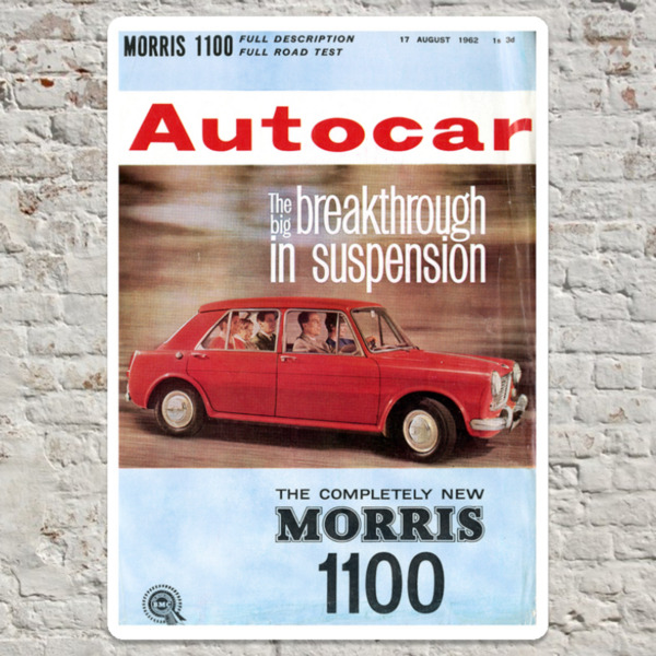 1962 Morris 1100 - Metal Plate Print 20cm x 30cm