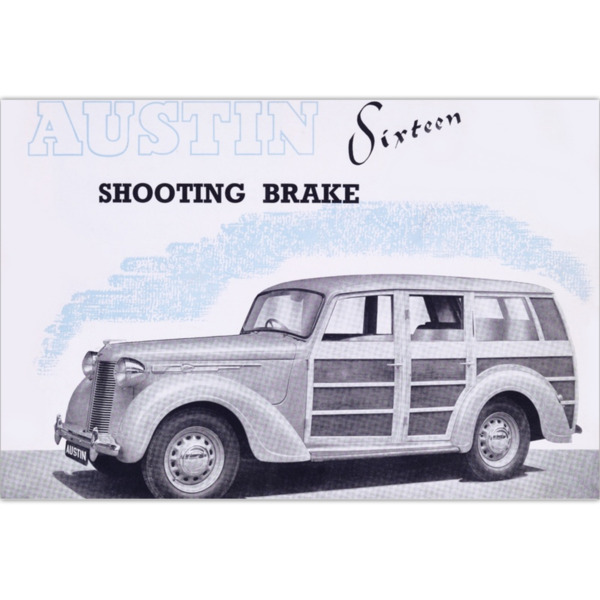 Austin 7 Shooting Brake - Art Poster (Landscape)