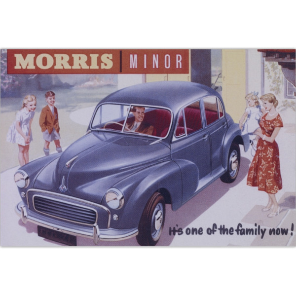 Morris Minor Family - Art Poster (Landscape)