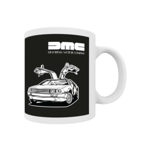 DMC DeLorean Ceramic Mug