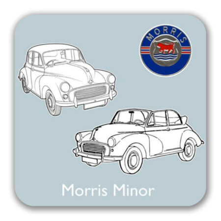 Morris Minor - Square Coasters with Cork Back