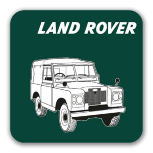 Land Rover - Square Coasters with Cork Back