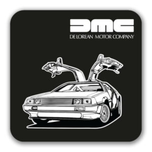 DMC DeLorean - Square Coasters with Cork Back