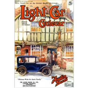 1929 Austin 7 Family Light Car Cover - Art Poster (Portrait)