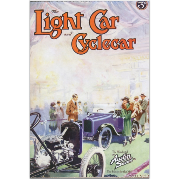 1923 Austin 7 Light Car Cover 1923 - Art Poster (Portrait)