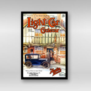 1929 Austin 7 Family Light Car Cover - Framed Art Print (Portrait)