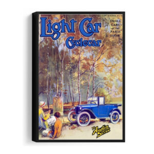 1926 Austin 7 Light Car Cover - Framed Canvas 12"x18" (Portrait)