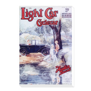 1927 Austin 7 Light Car Cover-2 - Canvas Print 12"x18" (Portrait)