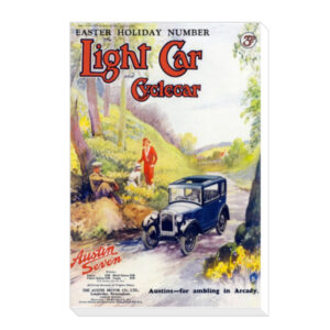 1930 Austin 7 Light Car Cover - Canvas Print 12"x18" (Portrait)