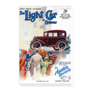 1931 Austin 7 Exhibition Light Car Cover - Canvas Print 12"x18" (Portrait)