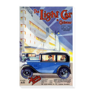 1932 Austin 7 Exhibition Light Car Cover - Canvas Print 12"x18" (Portrait)