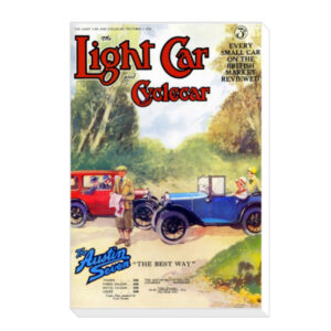 1928 Austin 7 Gathering Light Car Cover - Canvas Print 12"x18" (Portrait)