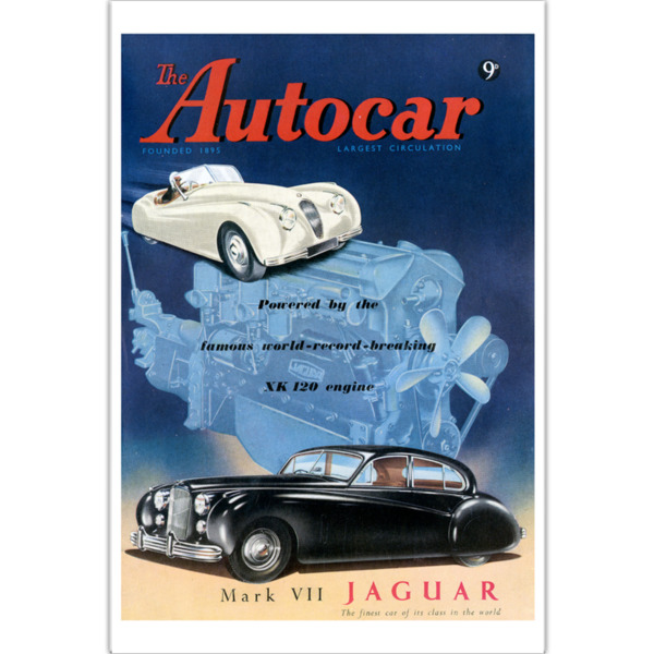 1951 Jaguar MKVII - Art Poster (Portrait)