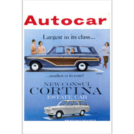 1963 Cortina Estate - Art Poster (Portrait)