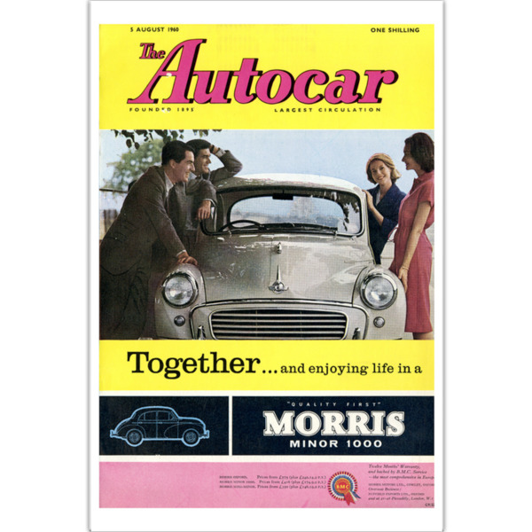 1960 Morris Minor 1000 - Art Poster (Portrait)