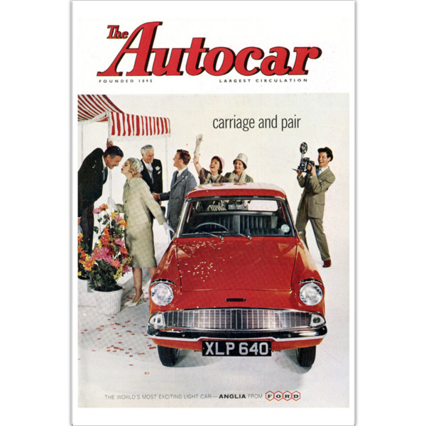 1960 Ford Anglia - Art Poster (Portrait)