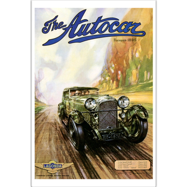 1931 Lagonda - Art Poster (Portrait)