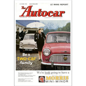 1961 Mini Two Car - Art Poster (Portrait)