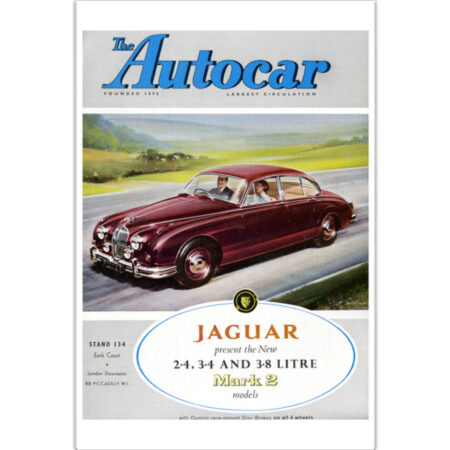 1959 Jaguar MK2 - Art Poster (Portrait)