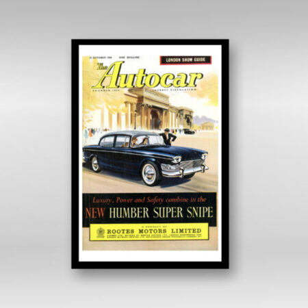 1960 Humber Super Snipe - Framed Art Print (Portrait)