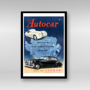 1951 Jaguar MKVII - Framed Art Print (Portrait)
