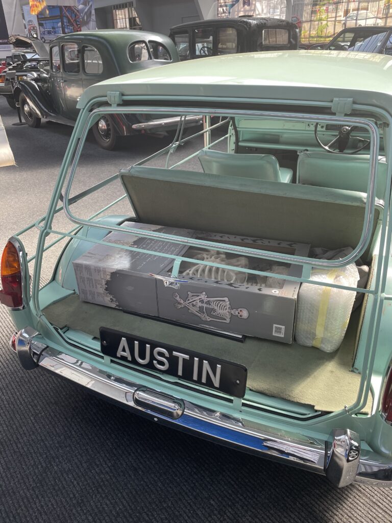 The Austin 1100 skeleton car