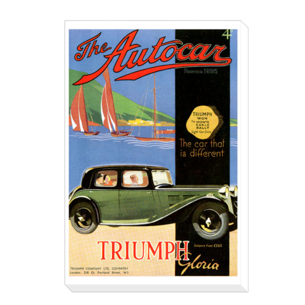 1934 Triumph Gloria Canvas Print 24"x36" 24" x 36"