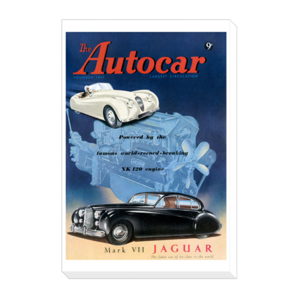 1951 Jaguar MKVII Canvas Print 24"x36" 24" x 36"