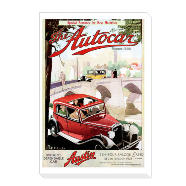 1934 Austin Seven and Austin Ten Canvas Print 24"x36" 24" x 36"