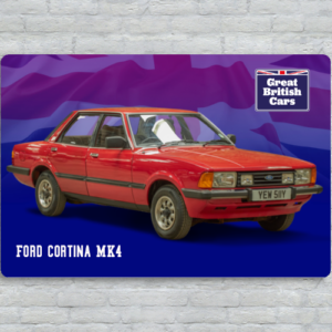 Ford Cortina Metal Plate Print 30cm x 20cm