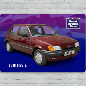 Ford Fiesta Metal Plate Print 30cm x 20cm