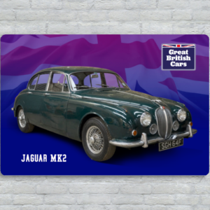 Jaguar MK2 Metal Plate Print 30cm x 20cm