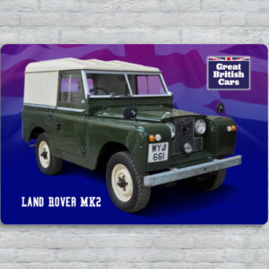 Land Rover MK2 Metal Plate Print 30cm x 20cm