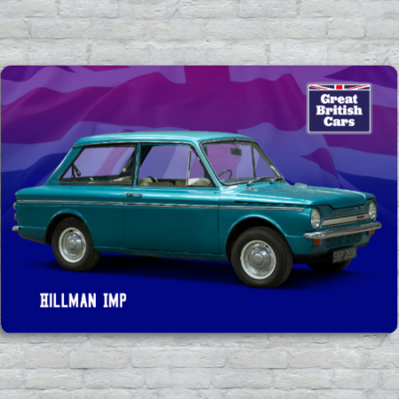 Hillman Imp Metal Plate Print 30cm x 20cm