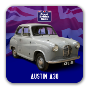Austin A30 Square Coasters with Cork Back
