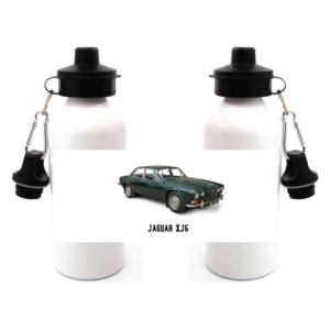 Jaguar XJ6 Duo Lid Aluminium Water Bottle White