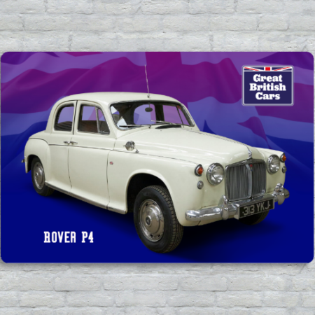 Rover P4 Metal Plate Print 30cm x 20cm