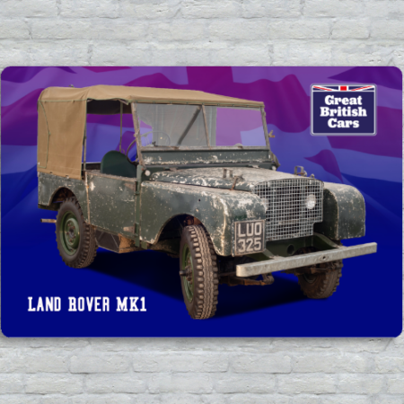 Land Rover MK1 Metal Plate Print 30cm x 20cm