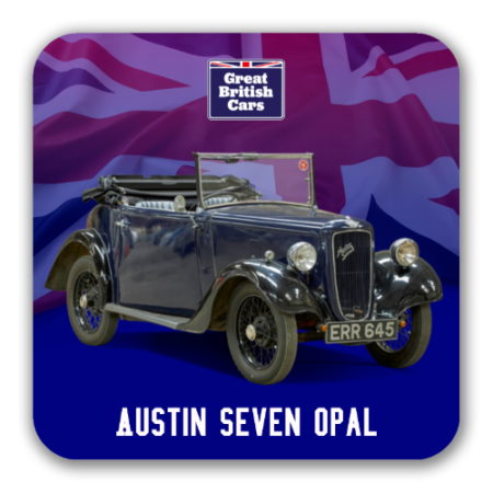 Austin Seven Opal Square Coasters with Cork Back