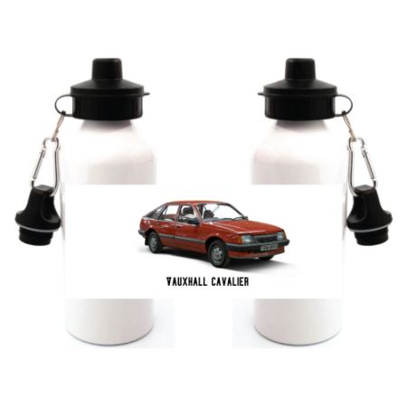 Vauxhall Cavalier Duo Lid Aluminium Water Bottle White