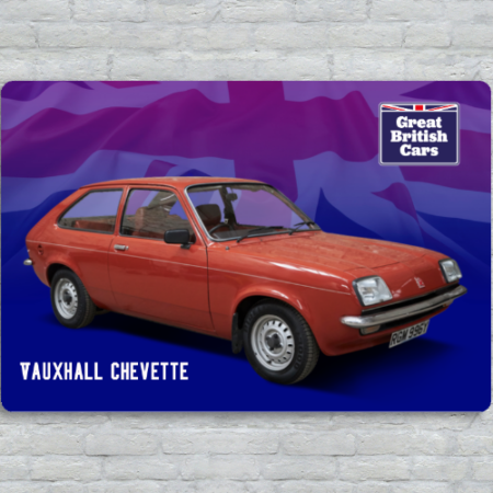 Vauxhall Chevette Metal Plate Print 30cm x 20cm