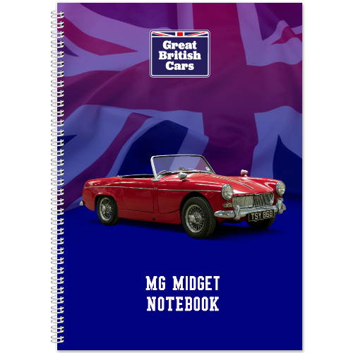MG Midget A5 Spiral Bound Notebook