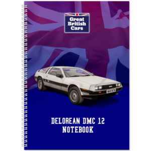 DeLorean DMC 12 A5 Spiral Bound Notebook