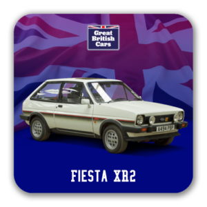 Ford Fiesta XR2i Square Coasters with Cork Back
